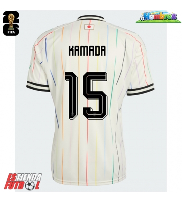 Japón Daichi Kamada #15 Segunda Equipación Mundial 2026 Manga Corta